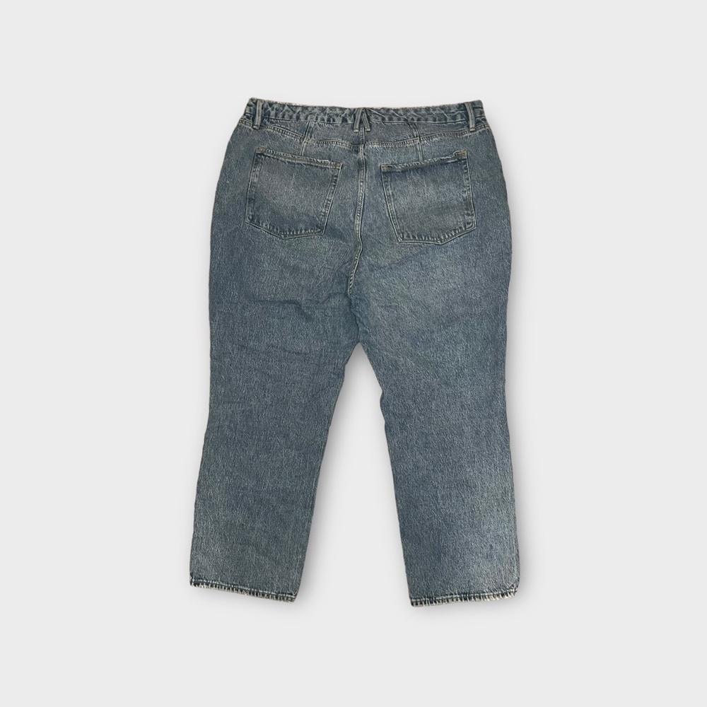 Good American Good 90s Duster Straight Leg Blue950 Jeans - Picture 6 of 7
